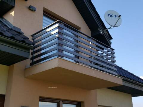 Balustrada balkonowa panelowa 45