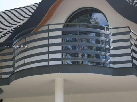 Balustrada balkonowa panelowa łukowa  9