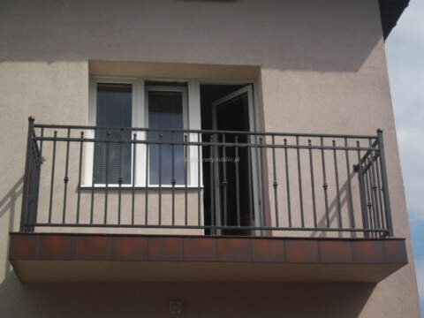 Balustrada balkonowa realizacja Łęczna