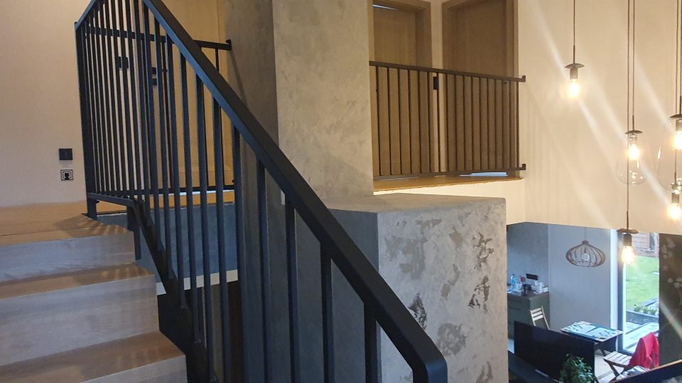 Balustrada wewnętrzna nowoczesna