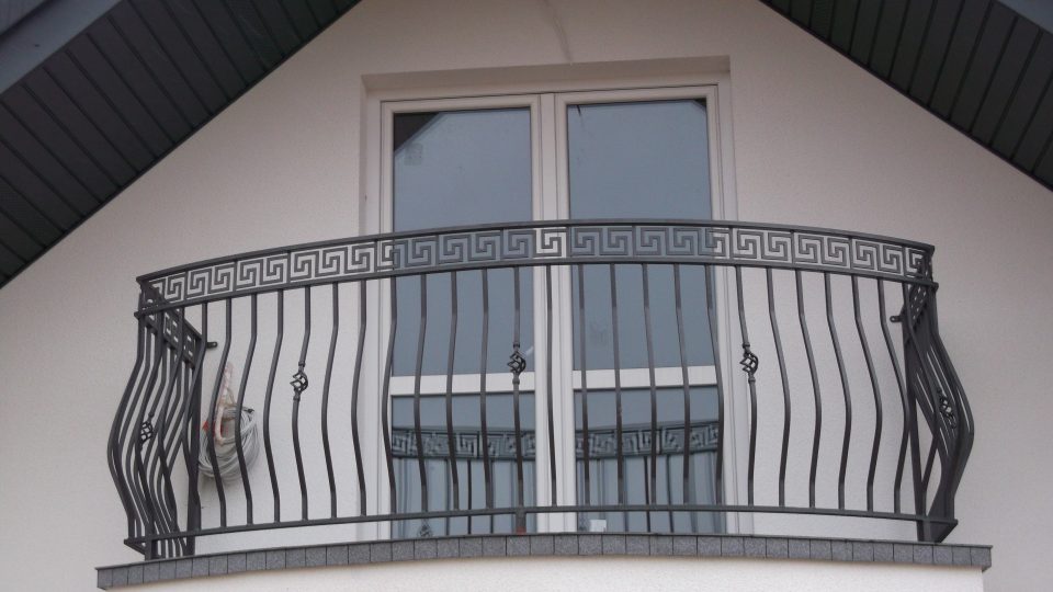 Balustrada balkonowa wzór grecki łukowa